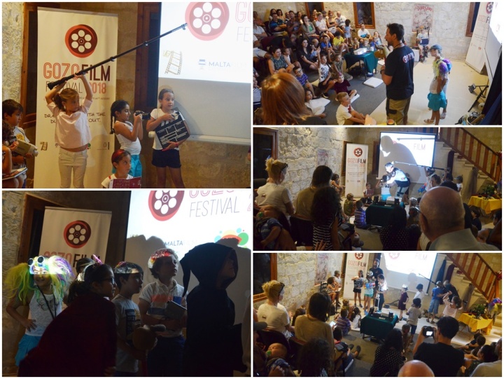 Children have fun with the art of filmmaking at Gozo Film Festival