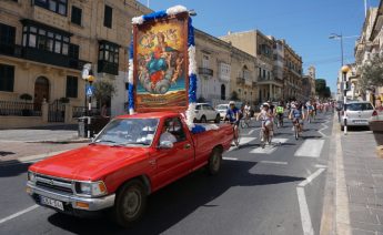 Tal-Grazzja Pilgrimage with the effigy of Our Lady of Graces