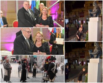 Dr Anton Refalo and Paul Cassar presented with Gieh Ghawdex Awards