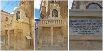 Niche of the Annunciation of Our Lady restoration completed