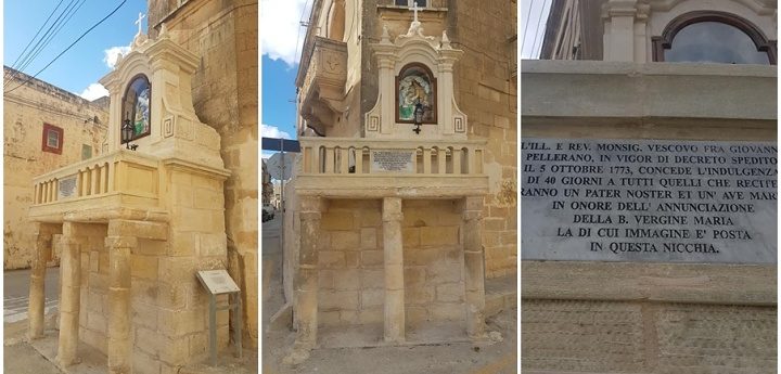 Niche of the Annunciation of Our Lady restoration completed