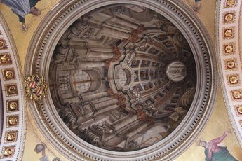 Gozo Cathedral trompe l’oeil undergoing conservation and restoration