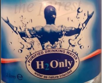 Health warning not to drink H2 Only Purified Drinking Water Health warning not to drink H2 Only Purified Drinking Water