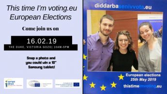 European Parliament Elections event in Gozo – This time I’m voting.eu European Parliament Elections event in Gozo – This time I’m voting.eu