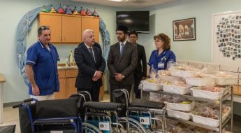 Ahmadiyya donates wheelchairs & hampers to Santa Anna Residence