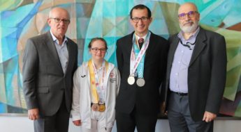 Special Olympics Medal winning athletes congratulated by BOV Directors Special Olympics Medal winning athletes congratulated by BOV Directors