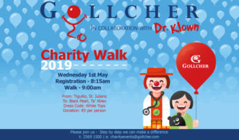 Charity walk for Dr Klown services in Gozo and Mater Dei hospitals
