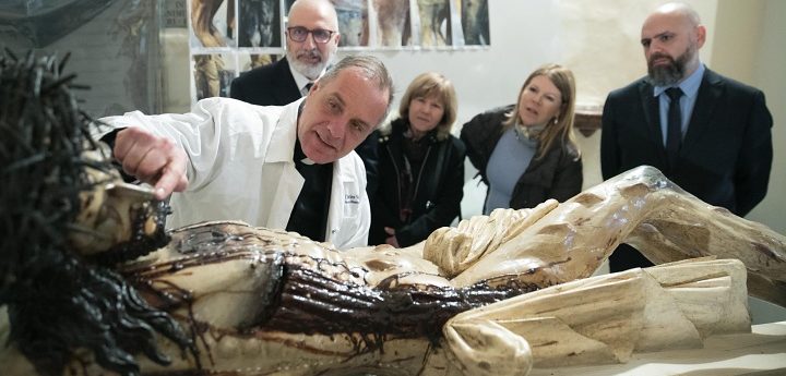 Restoration of 17th century Ta’ Giezu Crucifix provides new information