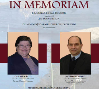 In Memoriam – Commemoration for Carmen Said and Anthony Borg