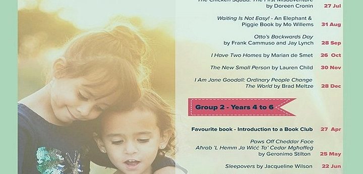 Kids Book Club Gozo every month at the Gozo Central Public Library
