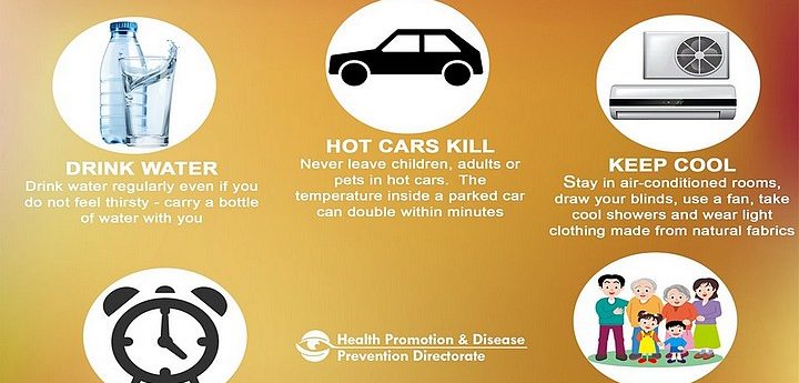Beat d Heat – Health authorities advice to beat the high temperatures