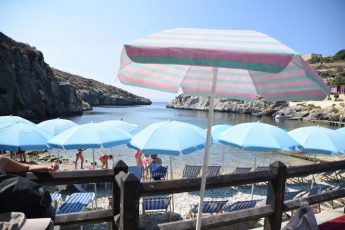 Illegal deckchairs and umbrellas seized from Mgarr ix-Xini and Xwejni