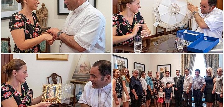 Bishop Giovanni Cefai pays official visit to the Minister for Gozo