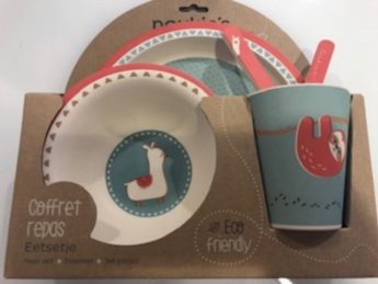 Warning not to use children’s 5-piece meal set because of melamine Warning not to use children’s 5-piece meal set because of melamine