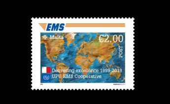20th anniversary of the EMS Cooperative – Postage stamp issue