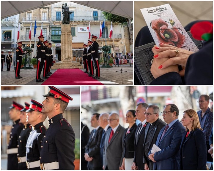Gozo commemorates Remembrance Day with ceremony in Victoria