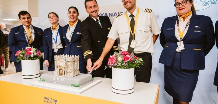 Inaugural flight from Niš welcomed at Malta International Airport