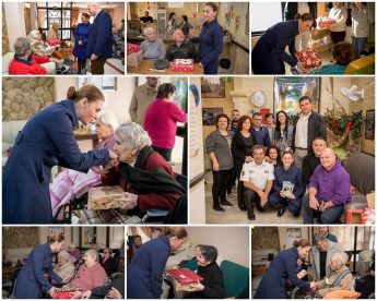 Gozo Minister visit homes for the elderly for the festive season