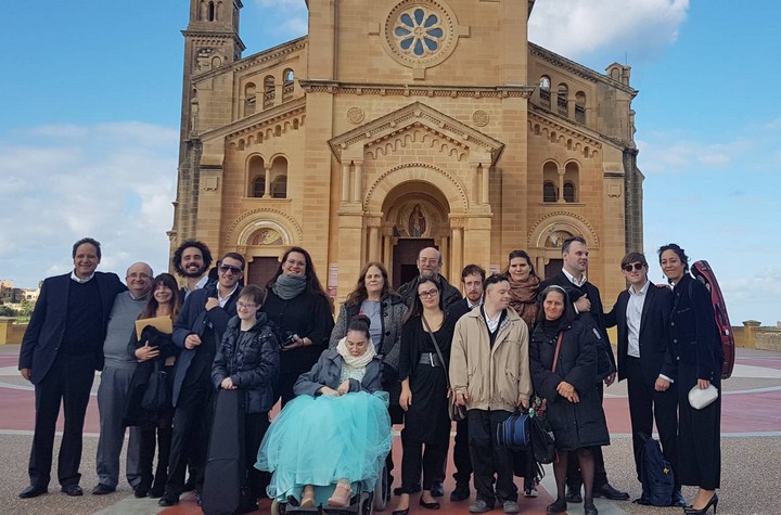 Inauguration of the Framework of Our Lady Ta' Pinu in braille