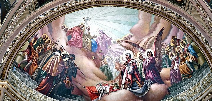 Ceiling painting restoration completed in Kercem Parish Church