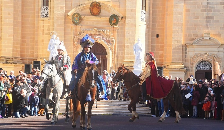 La Cavalcata Dei Re Magi - Three Kings triumphal entry in Xaghra