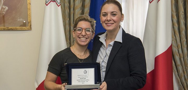 Gozo Minister congratulates athlete Rachel Ann Said on her success