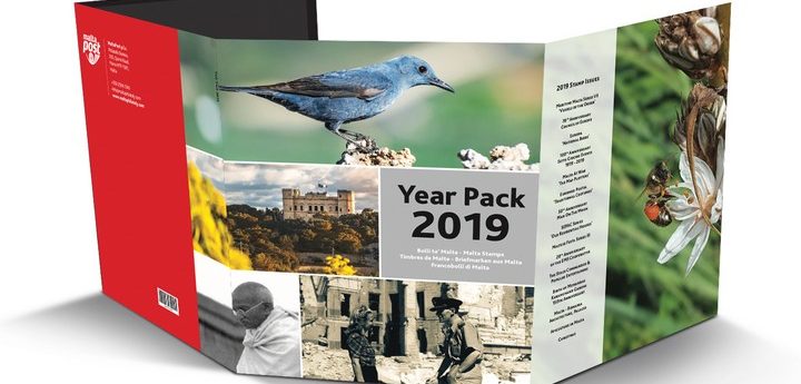 Year Pack launch by MaltaPost including all stamp sets issued in 2019