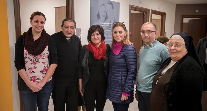 Gozo Minister visits clients at the Jesus of Nazareth Centre, Xaghra