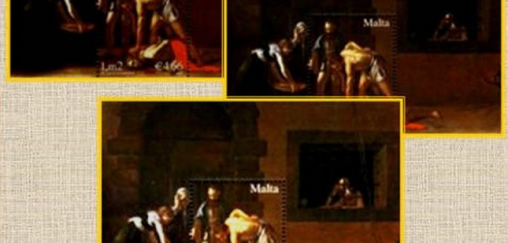 Stamp exhibition featuring restored art at Il-Hagar Museum, Gozo