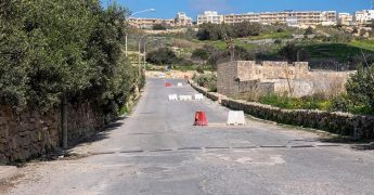 Work underway in St Anthony Street, to be followed by Mgarr Road