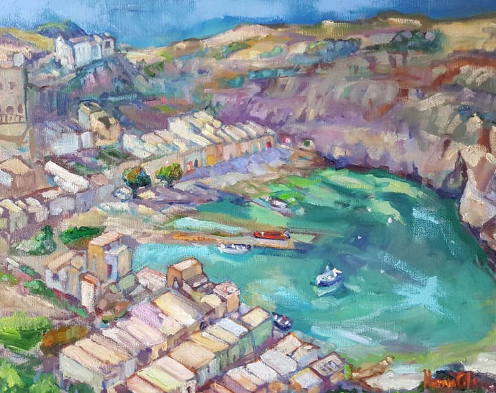 Exhibition of plein-air paintings showing Gozo and other places