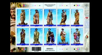 Maltese Festa Series stamp issue featuring St Joseph in Gozo and Malta