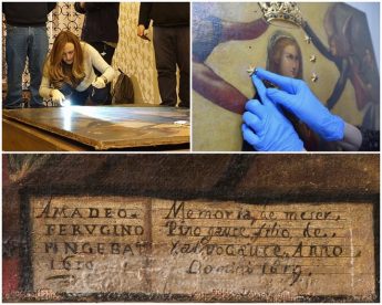 Our Lady of Ta’ Pinu painting undergoing conservation and restoration Our Lady of Ta’ Pinu painting undergoing conservation and restoration