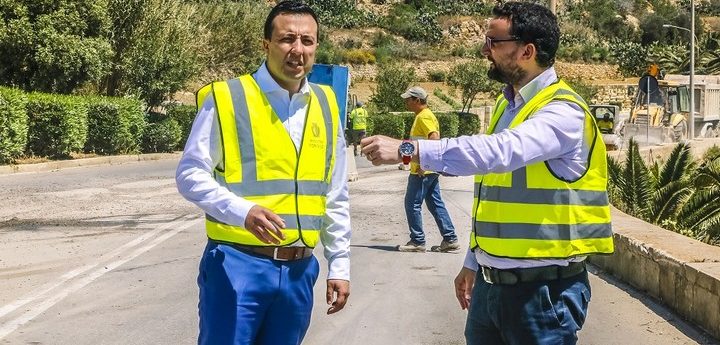 Works underway to repair Triq tal-Qacca in Xaghra