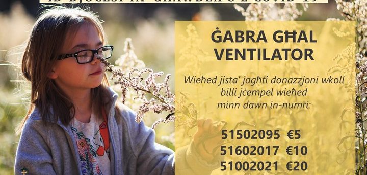 €36,000 raised so far by Gozo Diocese towards cost of a ventilator