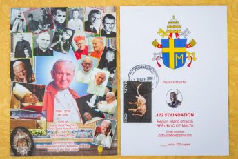 Two first day cards mark the anniversaries of Pope John Paul II