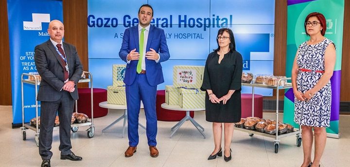 Gozo Minister presents Father’s Day gifts to those in hospital and care homes