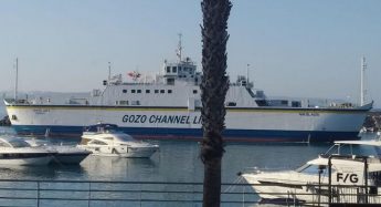 MV Nikolaos arrives back in Mgarr Harbour to rejoin Gozo Channel fleet