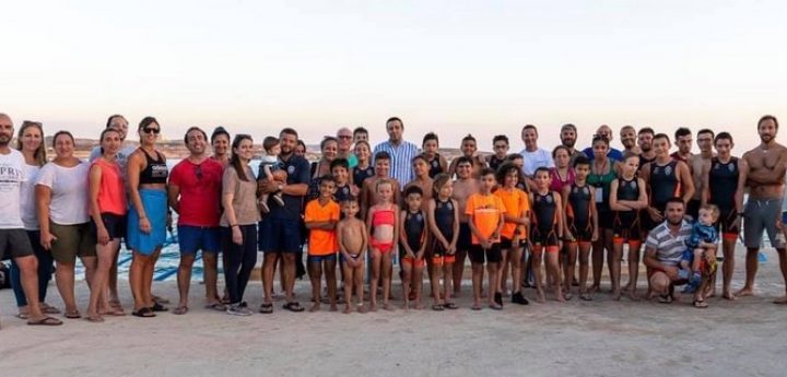 TriGozo team members complete Malta-Comino-Gozo, swim, run, swim
