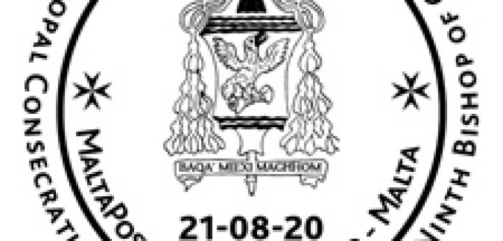 Episcopal Consecration of the 9th Bishop of Gozo: special handstamp