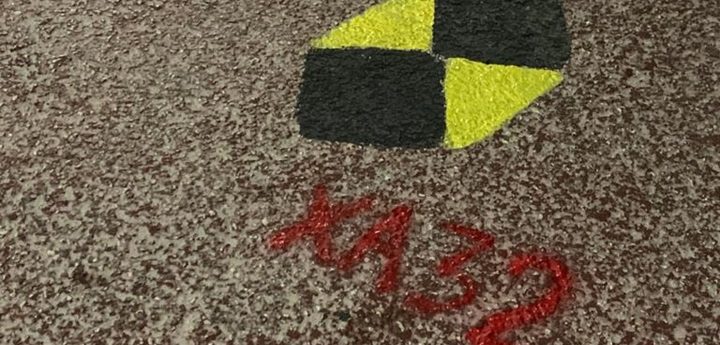 Does anybody know what this sign painted on the road means?