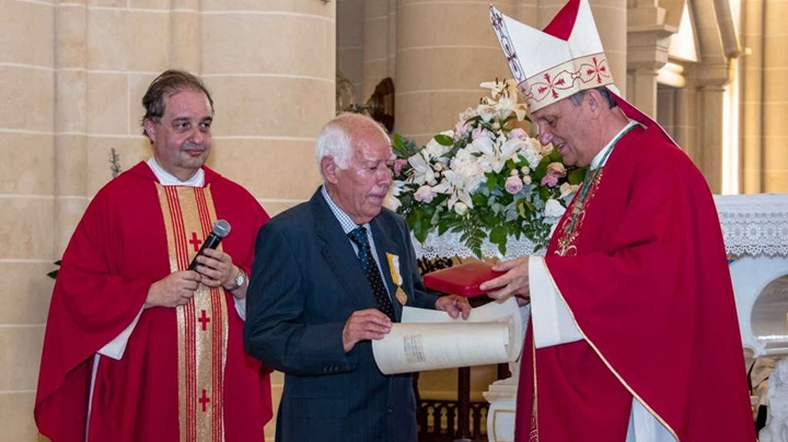 Four Gozitans honoured with the `Pro Ecclesia et Pontifice'