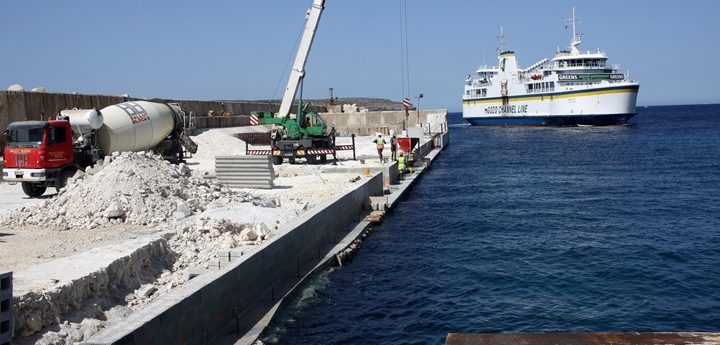 €1.6 million reconstruction project of Gozo ferry quay in final stages