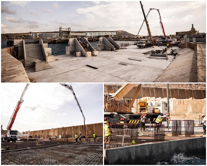 €1.6 million reconstruction project of Gozo ferry quay in final stages