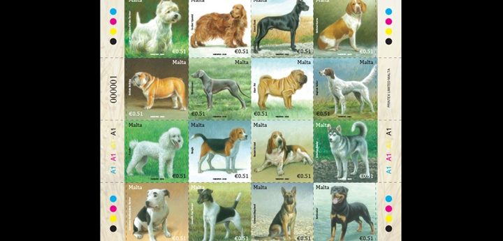 Second set of stamps featuring dog breeds being issued by MaltaPost