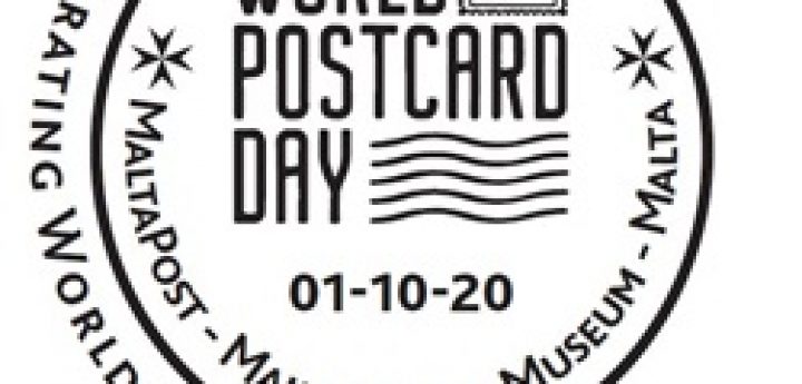 Special handstamp to commemorate World Postcard Day 2020