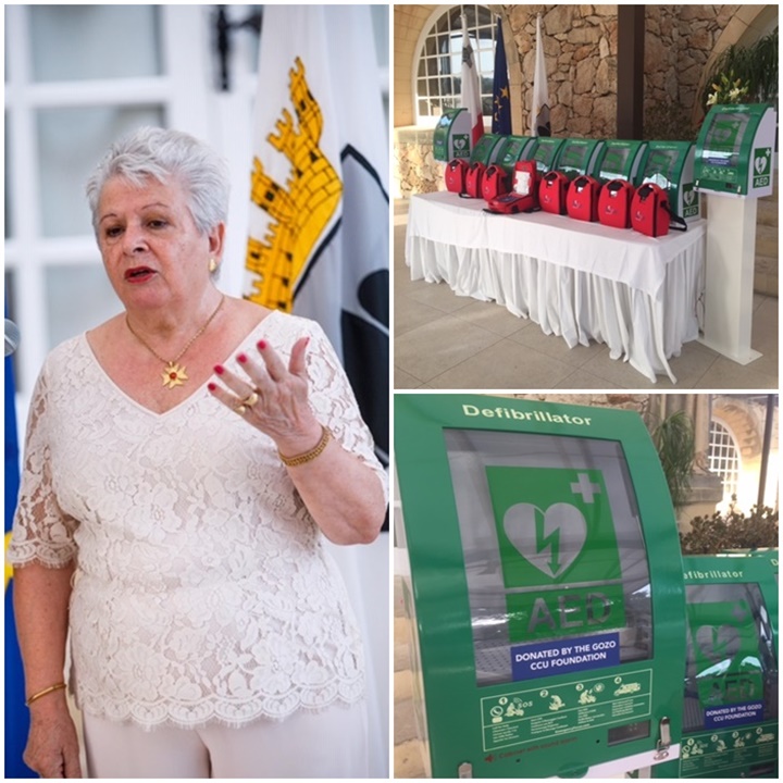 17 AEDs presented to local councils by the Gozo CCU Foundation