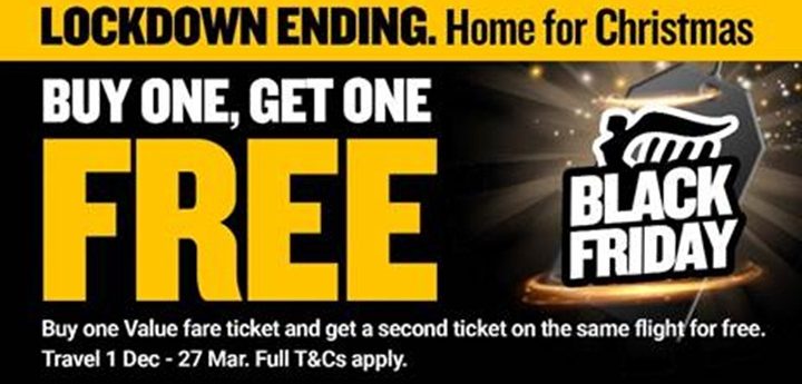 Ryanair launches Black Friday `Buy One Get One Free’ offer