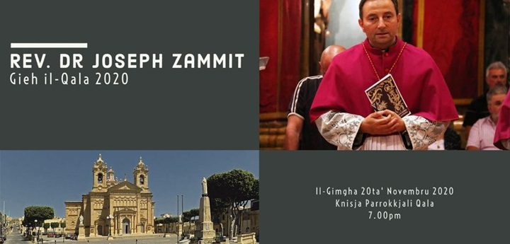 Rev. Dr Joseph Zammit to receive the the Gieh il-Qala 2020 Award