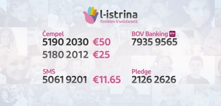 L-Istrina: 12-hour fundraising marathon starts at midday